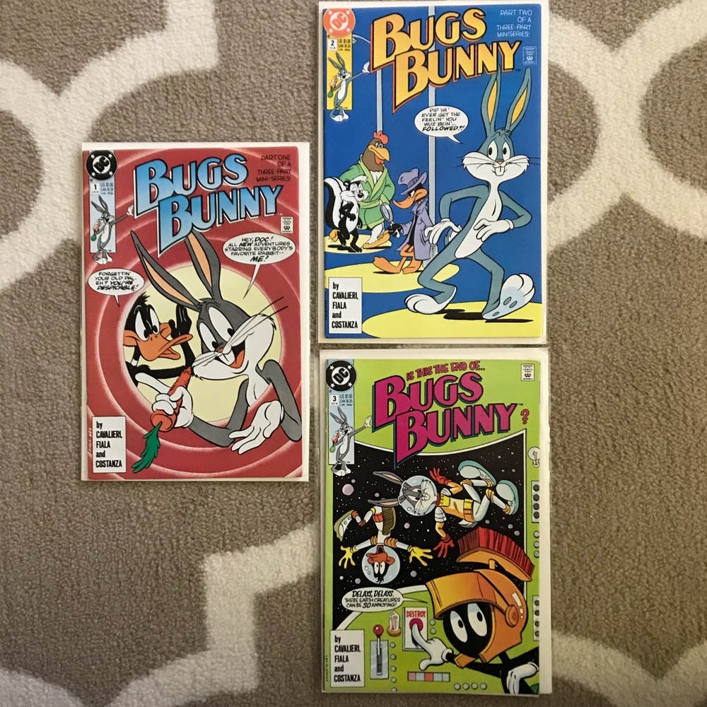 Bugs Bunny Comics 1-3 DC comic book circa 1990